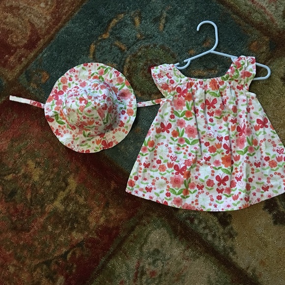 Gymboree Other - 👶🏻💐Baby Girl Dress👗&👒Matching HAT!!!👶🏻